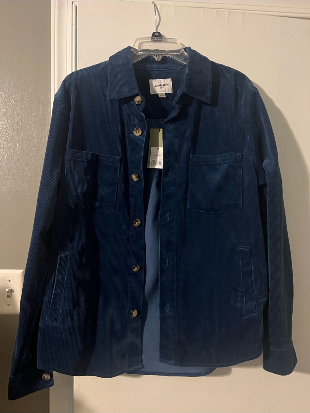 NWT Goodfellow & Co Navy Corduroy Shirt Jacket